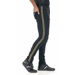 🆕 BLACK & GOLD SLIM/STRETCH DENIM JEANS - SIZE 30 ONLY - MEN